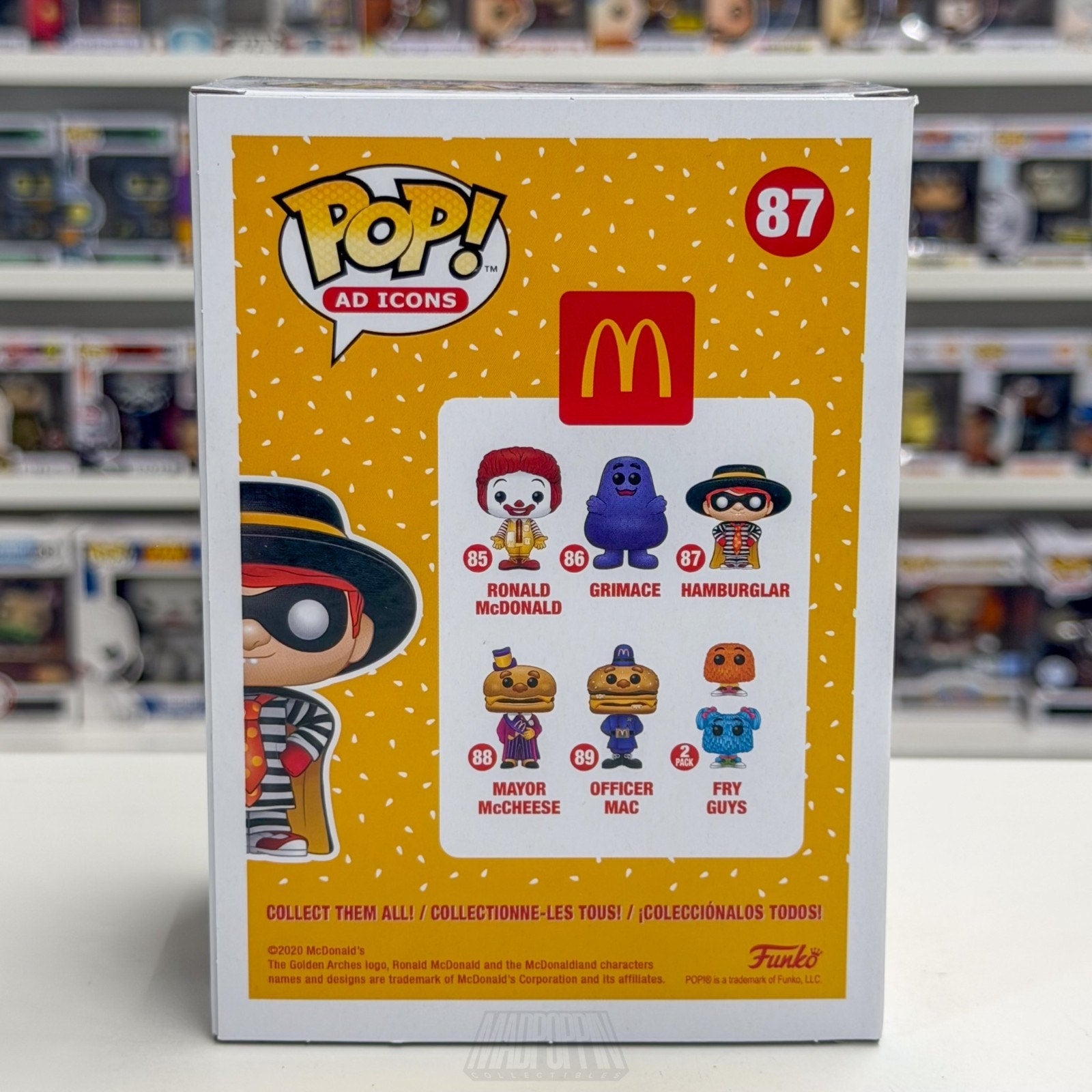 Funko Pop Ad Icons McDonalds Hamburglar 87 Fast Food Restaurant Toy Vinyl Figure