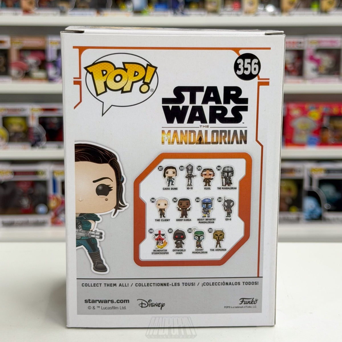 Funko Pop Star Wars The Mandalorian Cara Dune Heavy Blaster FYE 356 Vinyl Figure