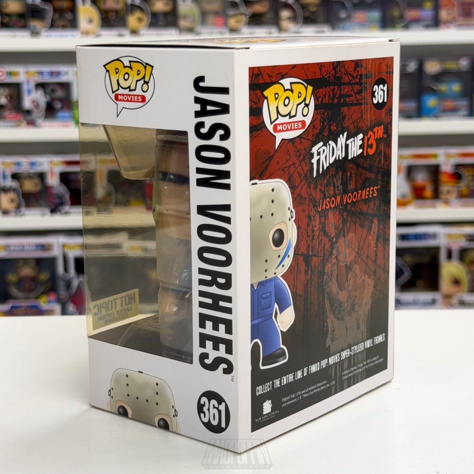 Funko Pop Movies Friday 13th Jason Voorhees Blue Part V Hot Topic 361 Toy Figure
