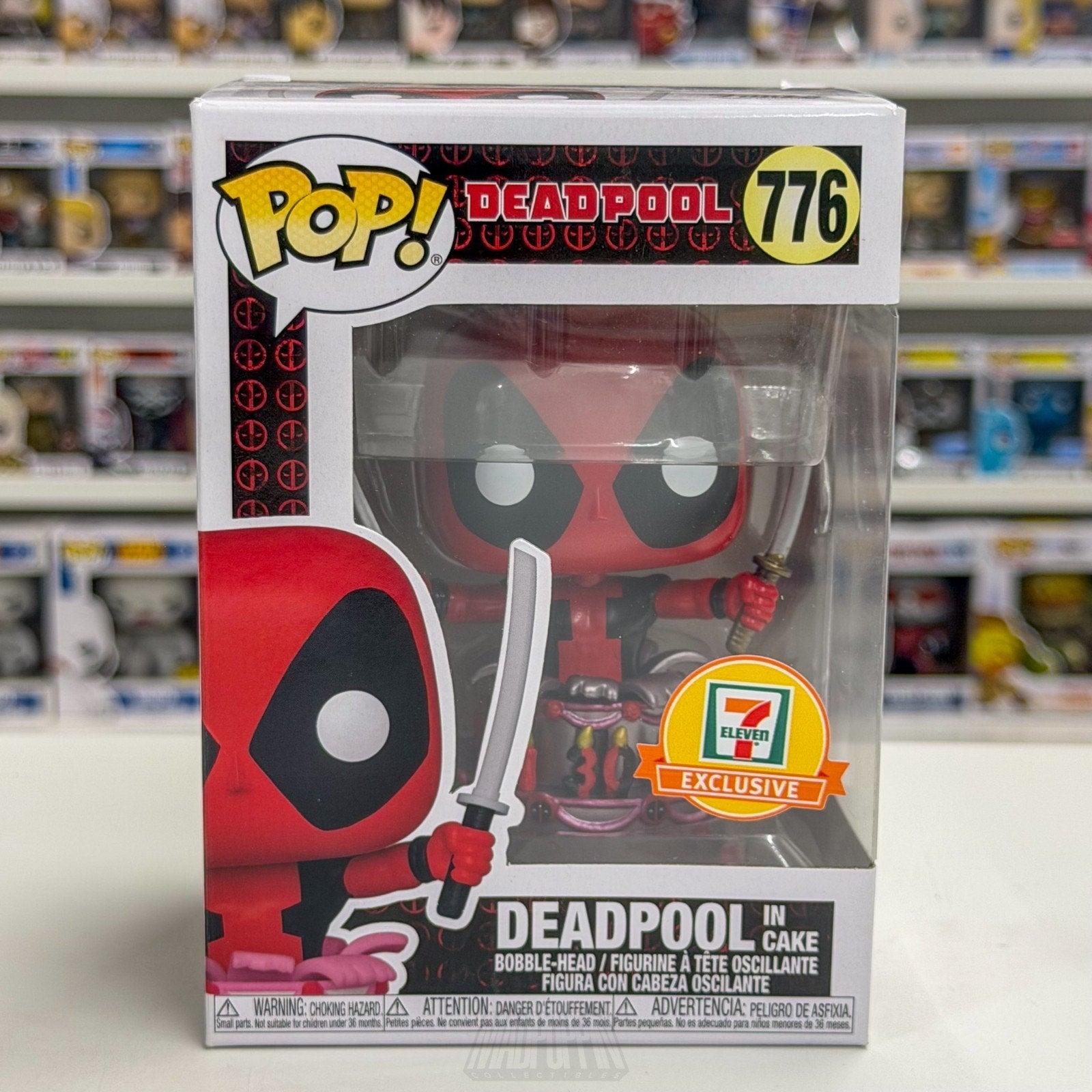 Funko Pop Marvel Deadpool in Cake Metallic 7-Eleven 776 Mutant Merc Toy Figure