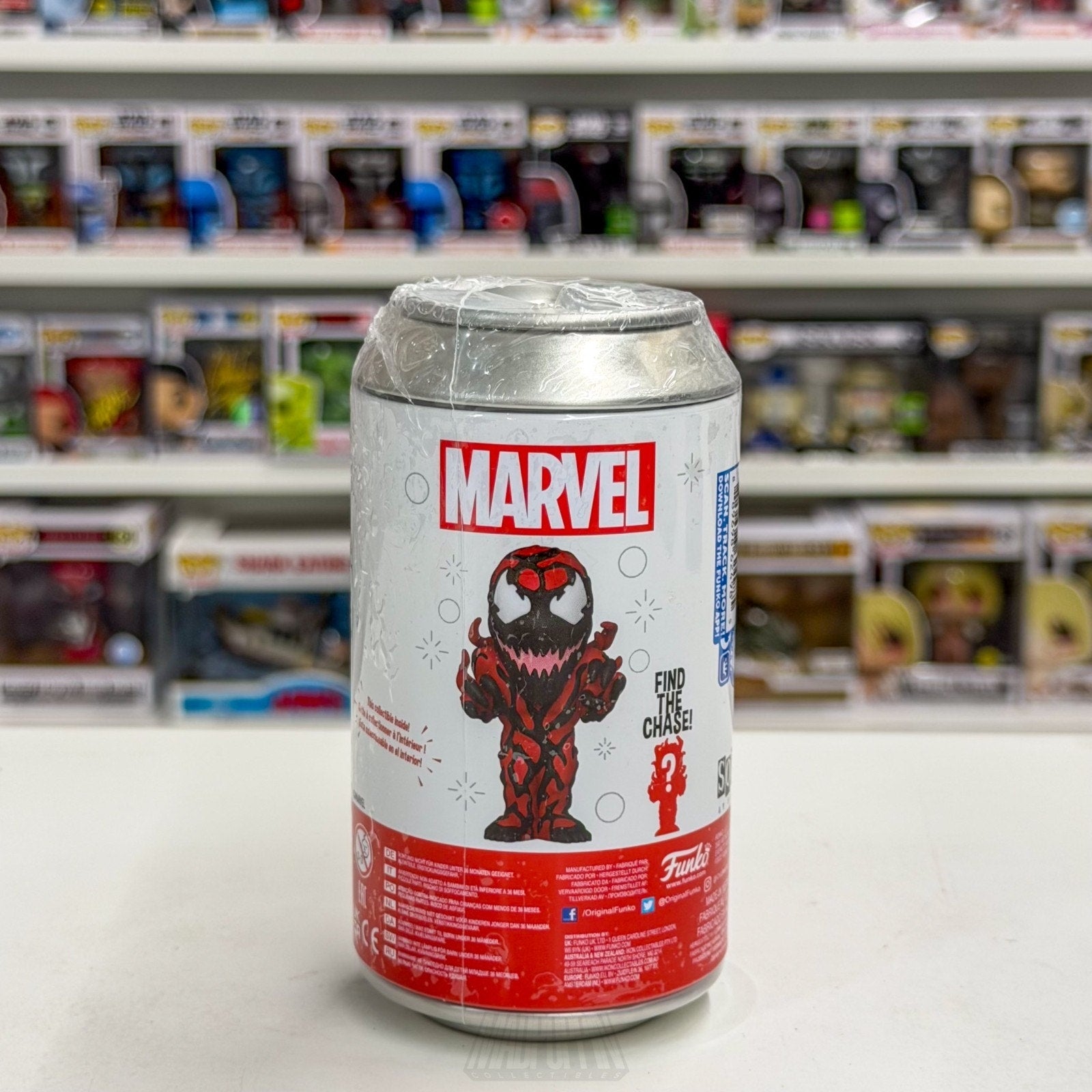 Funko Soda Marvel Carnage Entertainment Earth Exclusive Symbiote Vinyl Figure