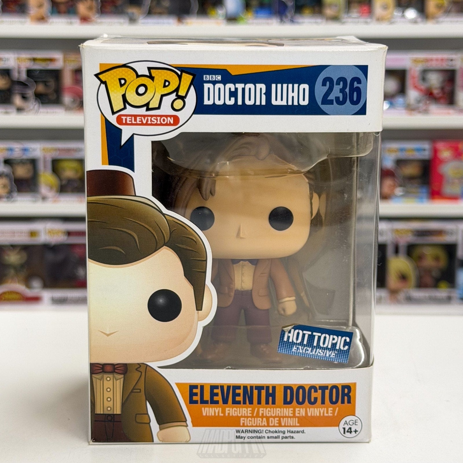 Funko Pop TV BBC Doctor Who Eleventh Doctor Hot Topic 236 Sci-Fi Vinyl Figure