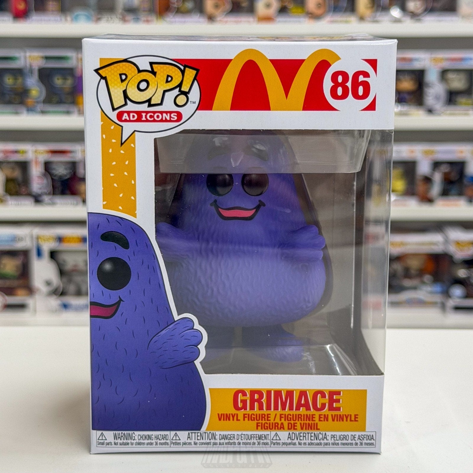 Funko Pop Ad Icons McDonalds Grimace 86 Burger Fast Food Restaurant Vinyl Figure
