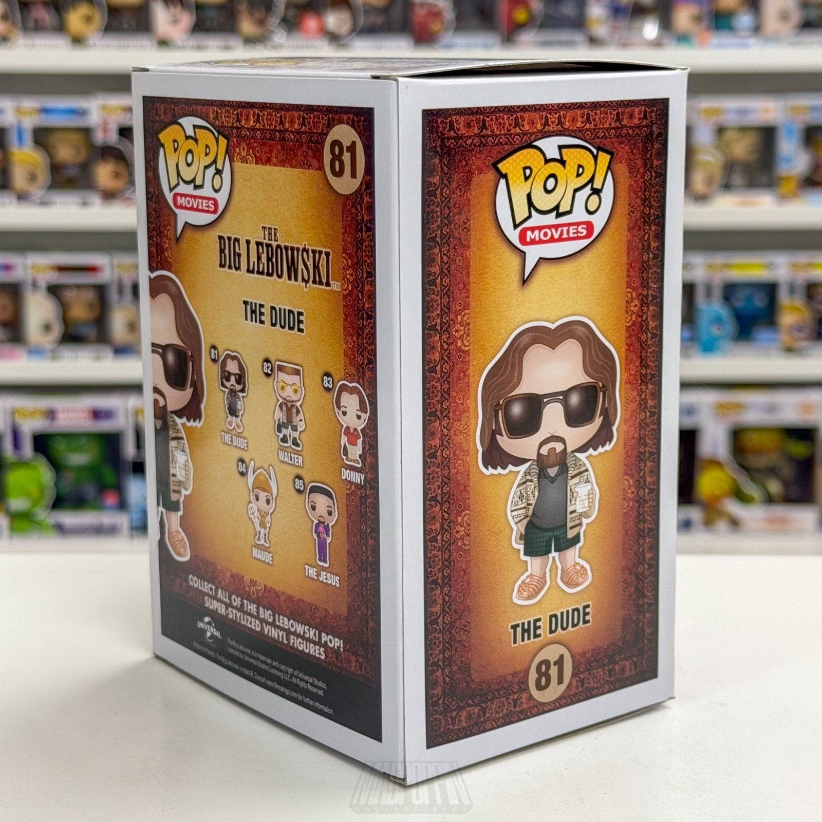 Funko Pop Movies Big Lebowski The Dude w/White Russian 81 Comedy Vinyl Figure