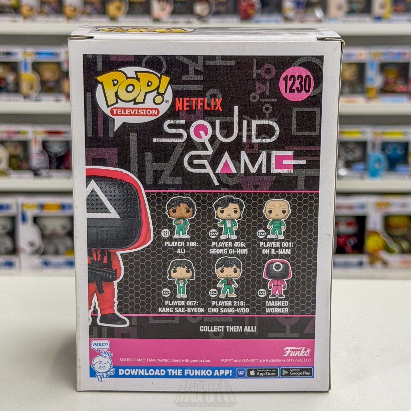 Funko Pop TV Netflix Squid Game Masked Soldier Machine Gun 1230 Toy Vinyl Figure