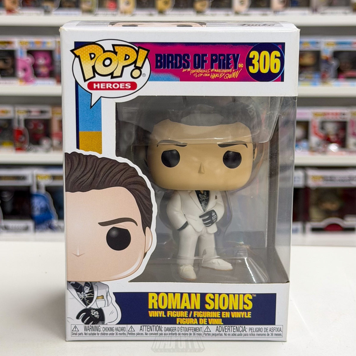 Funko Pop DC Heroes Birds of Prey Roman Sionis 306 Harley Quinn Toy Vinyl Figure