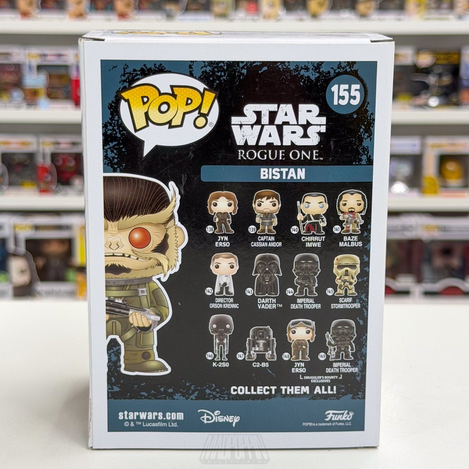 Funko Pop Star Wars Rogue One Bistan NYCC New York Comic Con 155 Vinyl Figure
