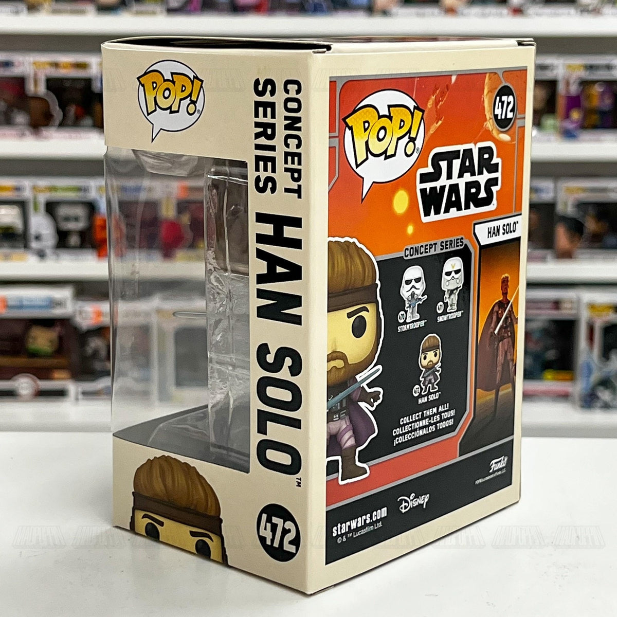 Funko Pop Star Wars Concept Series Han Solo 472 Smuggler Pilot Toy Vinyl Figure