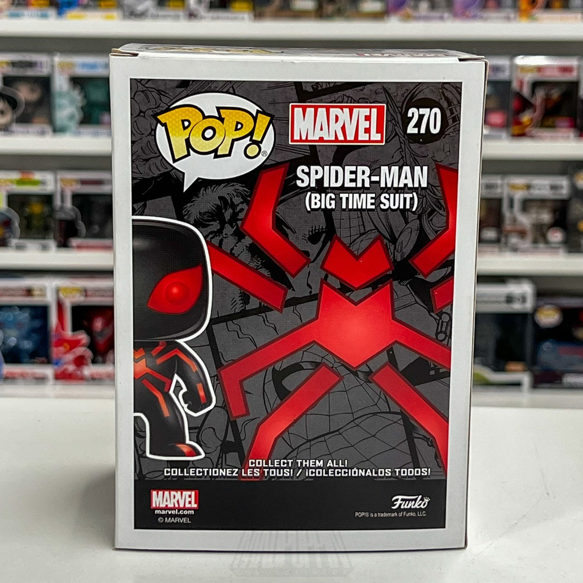 Funko Pop Marvel Spider-Man Big-Time Suit Walgreens 270 Peter Parker Toy Figure