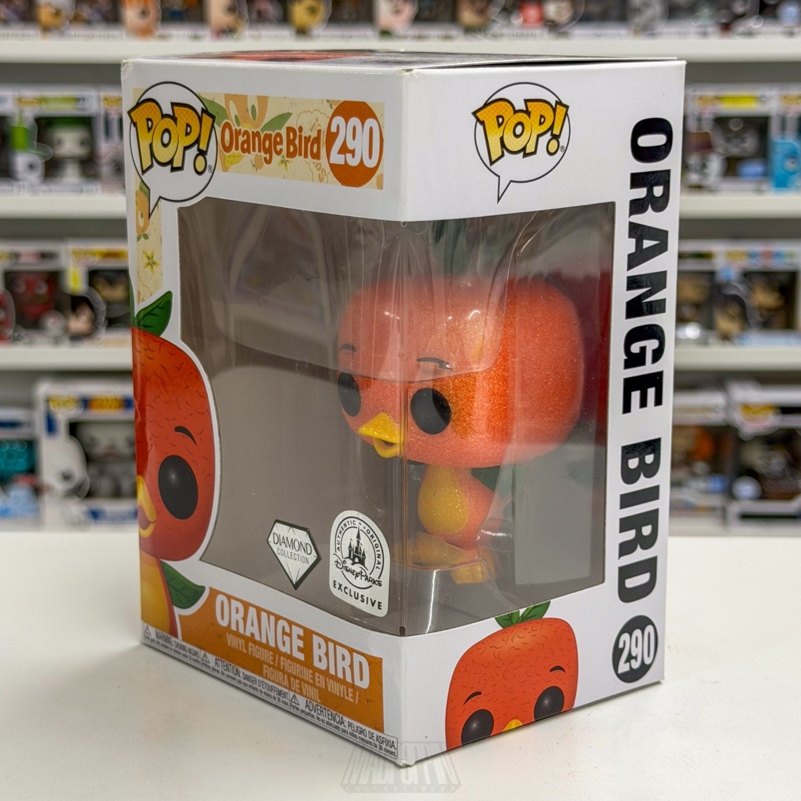 Funko Pop Disney Orange Bird Diamond Parks Exclusive 290 Florida Mascot Figure