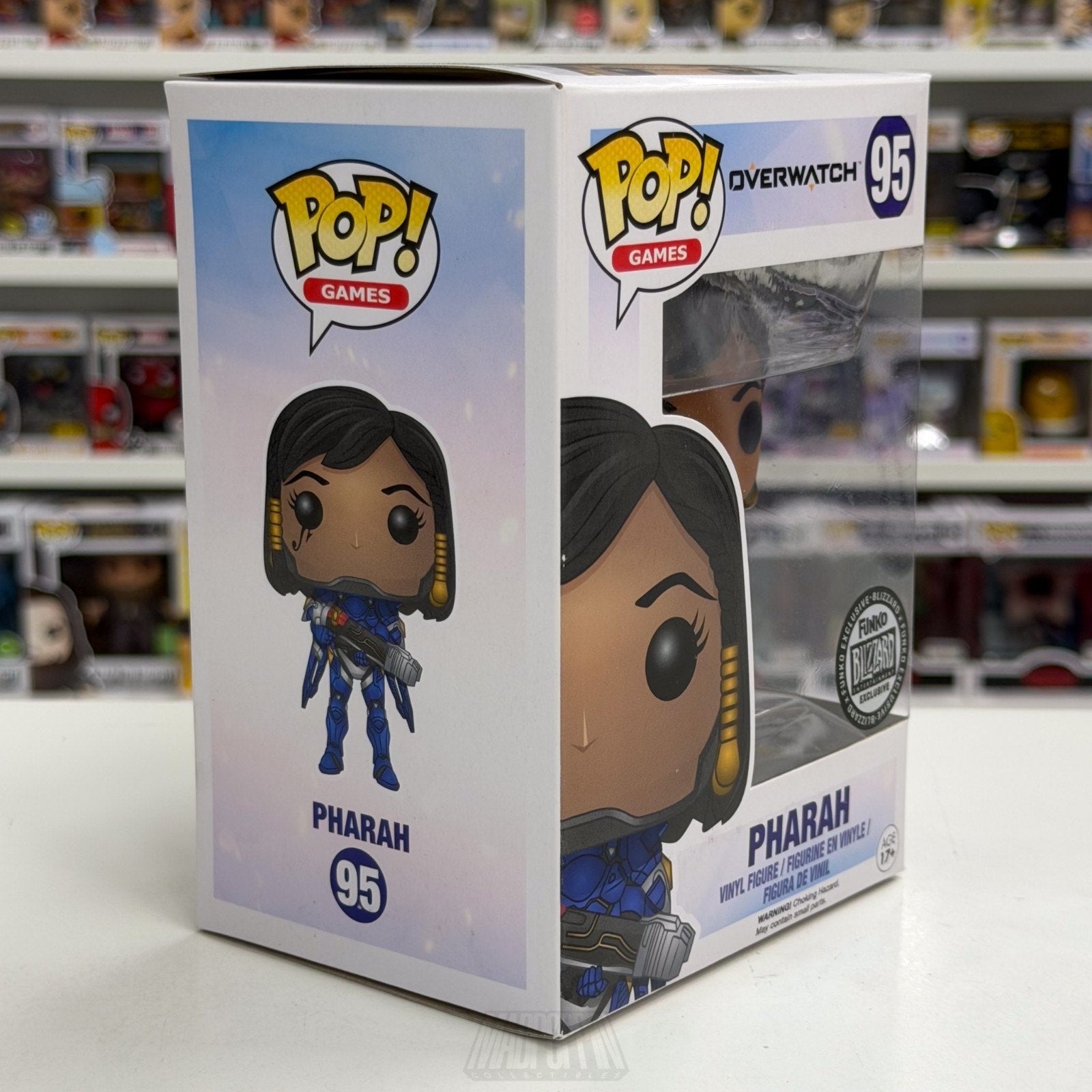 Funko Pop Games Overwatch Pharah Blue Blizzard Exclusive 95 OW FPS Vinyl Figure