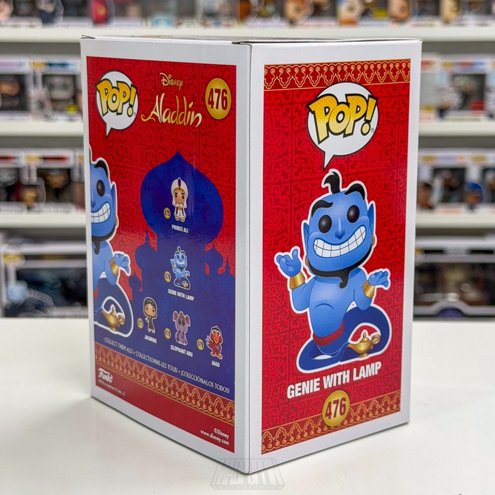 Funko Pop Disney Aladdin Genie w/Lamp Glow Specialty Series 476 Toy Vinyl Figure