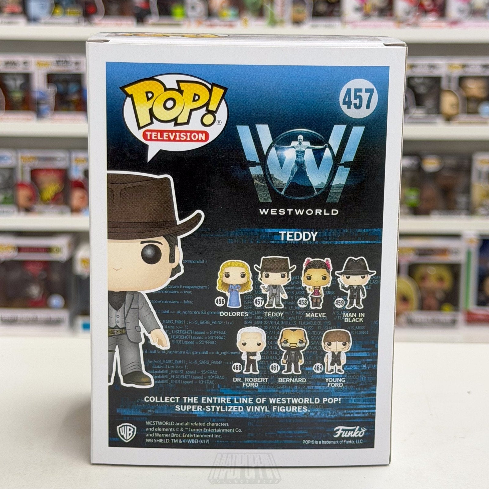 Funko Pop TV HBO Westworld Teddy 457 Sci-Fi Western Drama Vinyl Figure