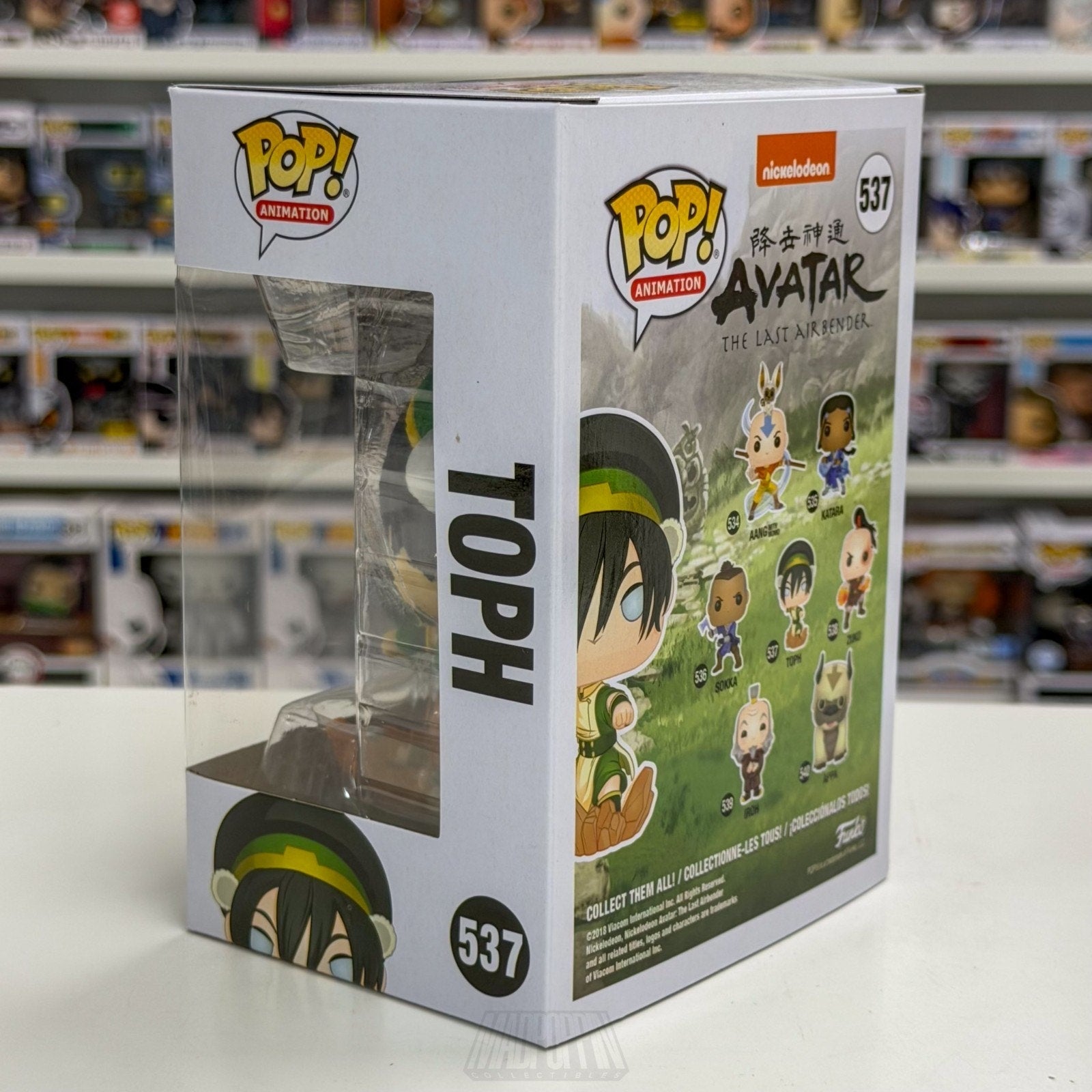 Funko Pop Animation Avatar The Last Airbender Toph Beifong 537 Toy Vinyl Figure
