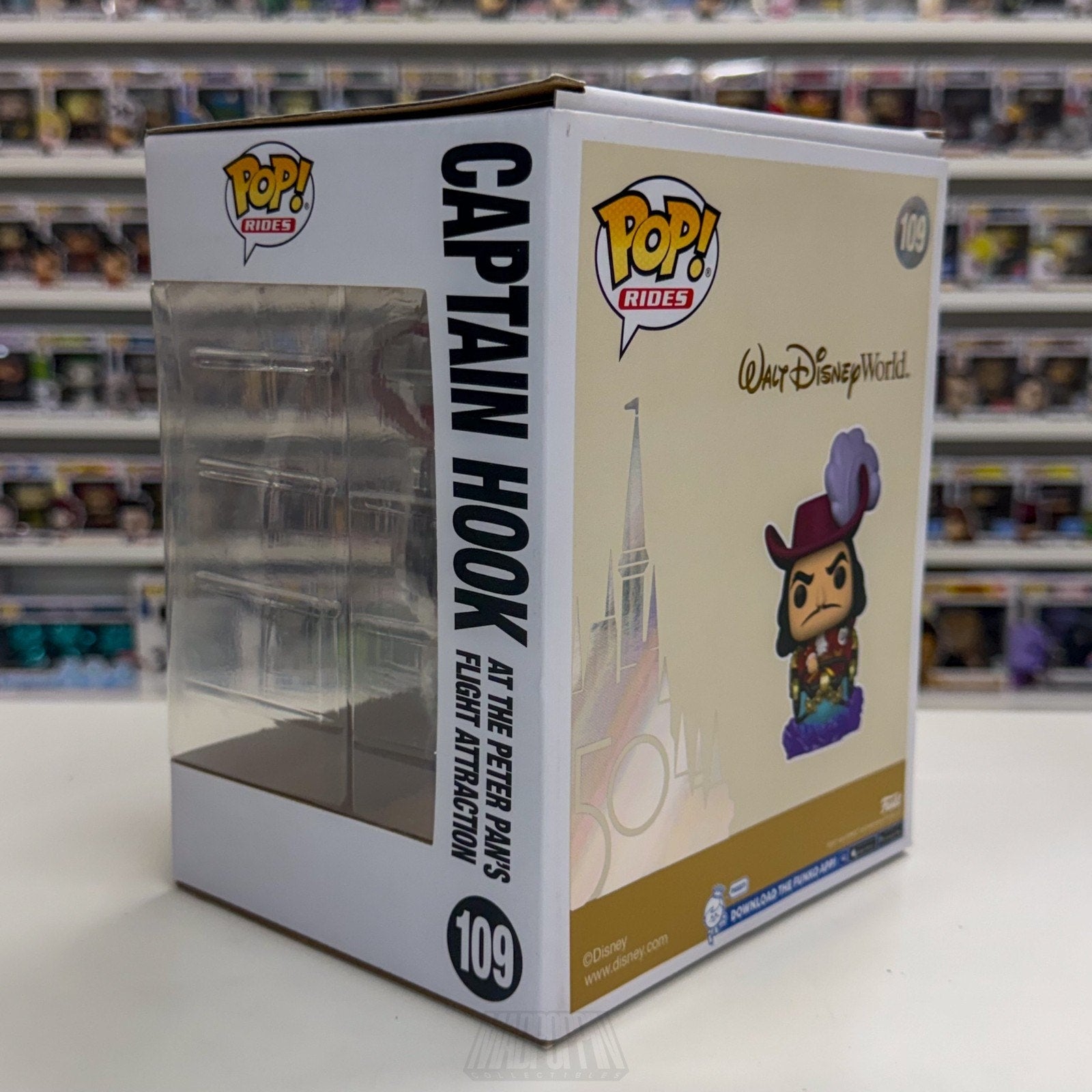 Funko Pop Disney Captain Hook at the Peter Pans Flight Attraction 109 Toy Figure