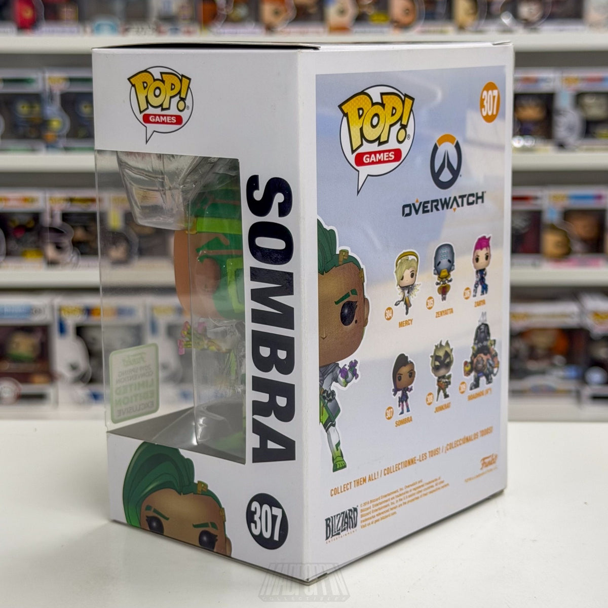 Funko Pop Video Games Overwatch Sombra ECCC Spring Con 307 Blizzard Vinyl Figure