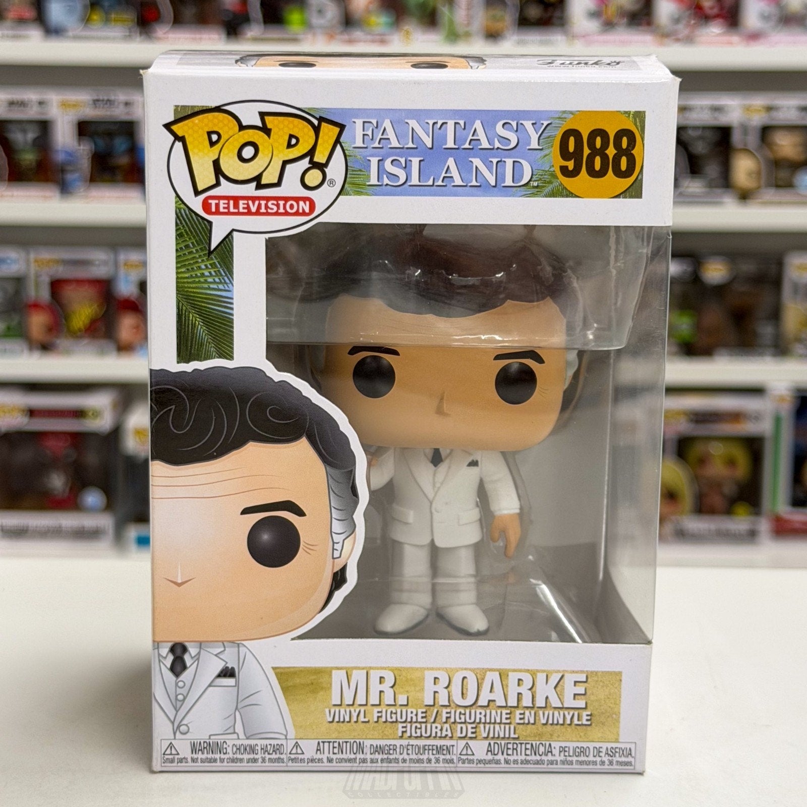 Funko Pop TV Fantasy Island Mr Roarke 988 ABC Fantasy Drama Show Vinyl Figure