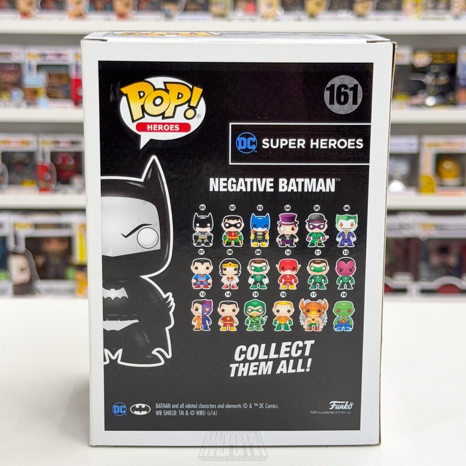 Funko Pop DC Super Heroes Negative Batman Target Exclusive 161 Toy Vinyl Figure