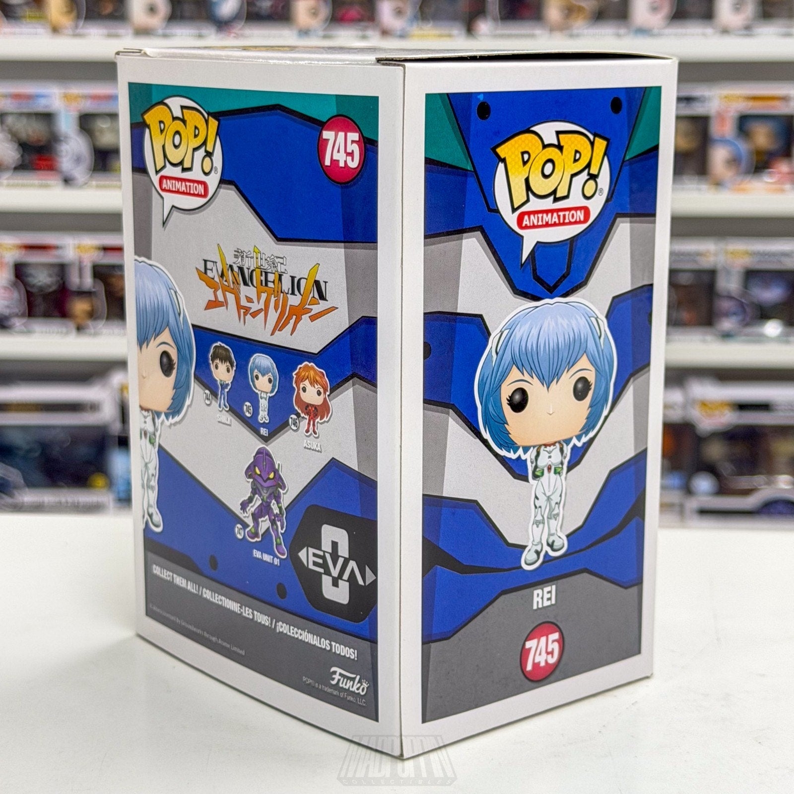 Funko Pop Anime Neon Genesis Evangelion Rei Ayanami 745 Manga Toy Vinyl Figure