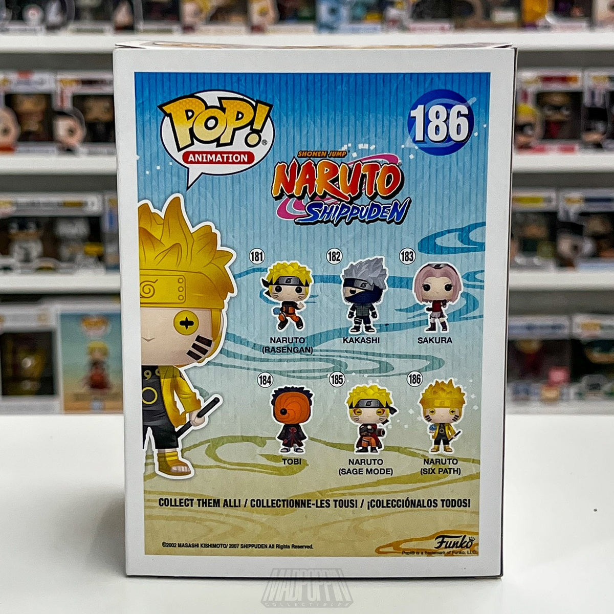 Funko Pop Anime Naruto Six Path Special Edition 186 Shippuden Manga Vinyl Figure