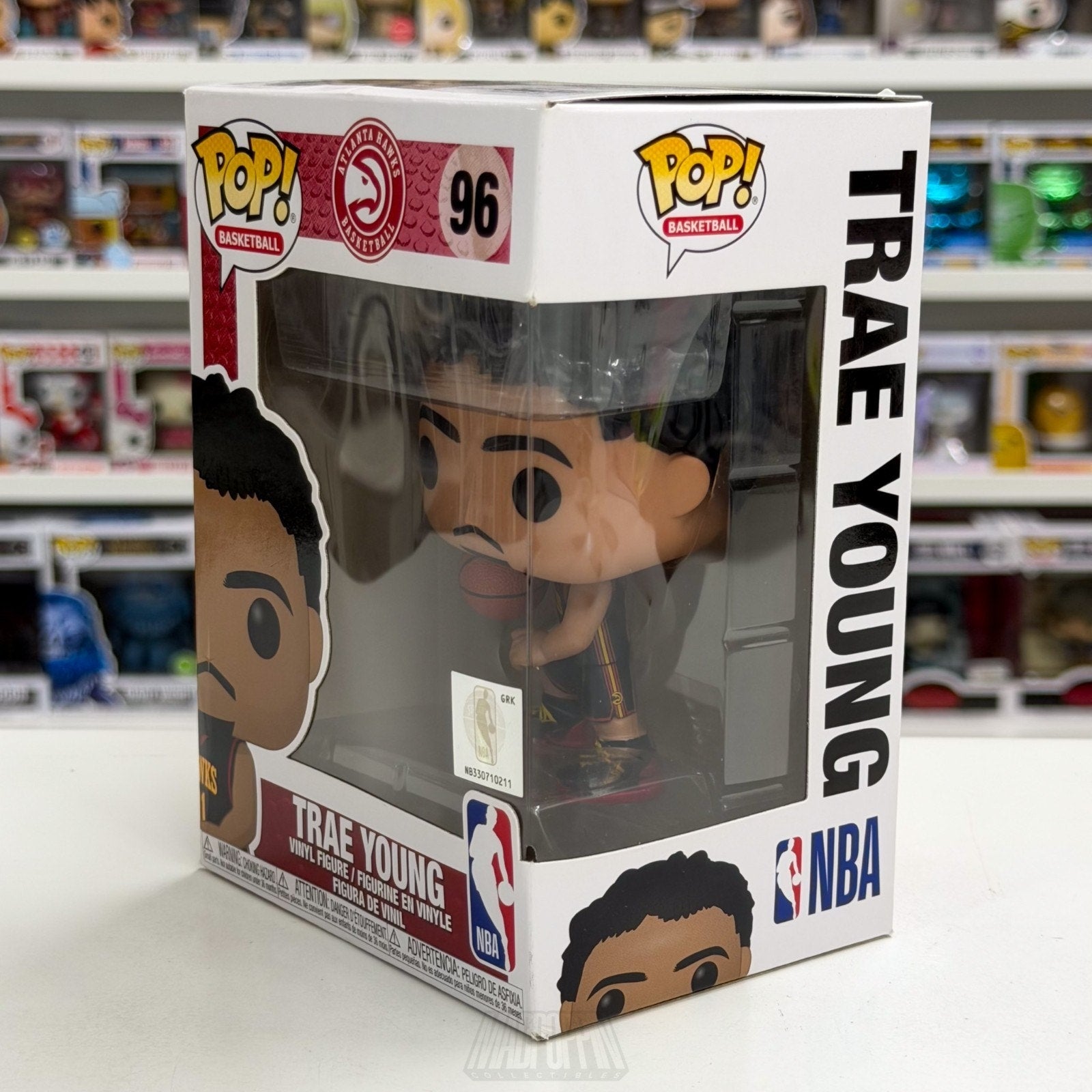 Funko Pop NBA Basketball Atlanta Hawks Trae Young Black Jersey 96 Vinyl Figure