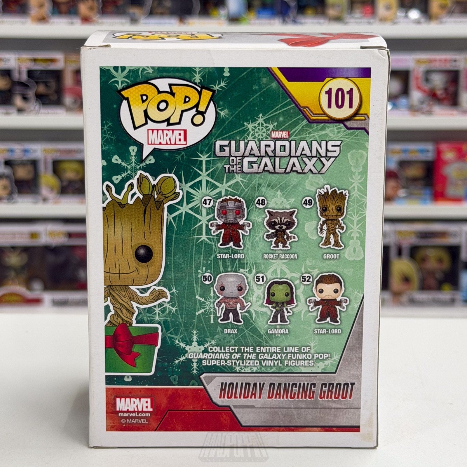 Funko Pop Marvel Guardians of the Galaxy Holiday Dancing Groot 101 Vinyl Figure