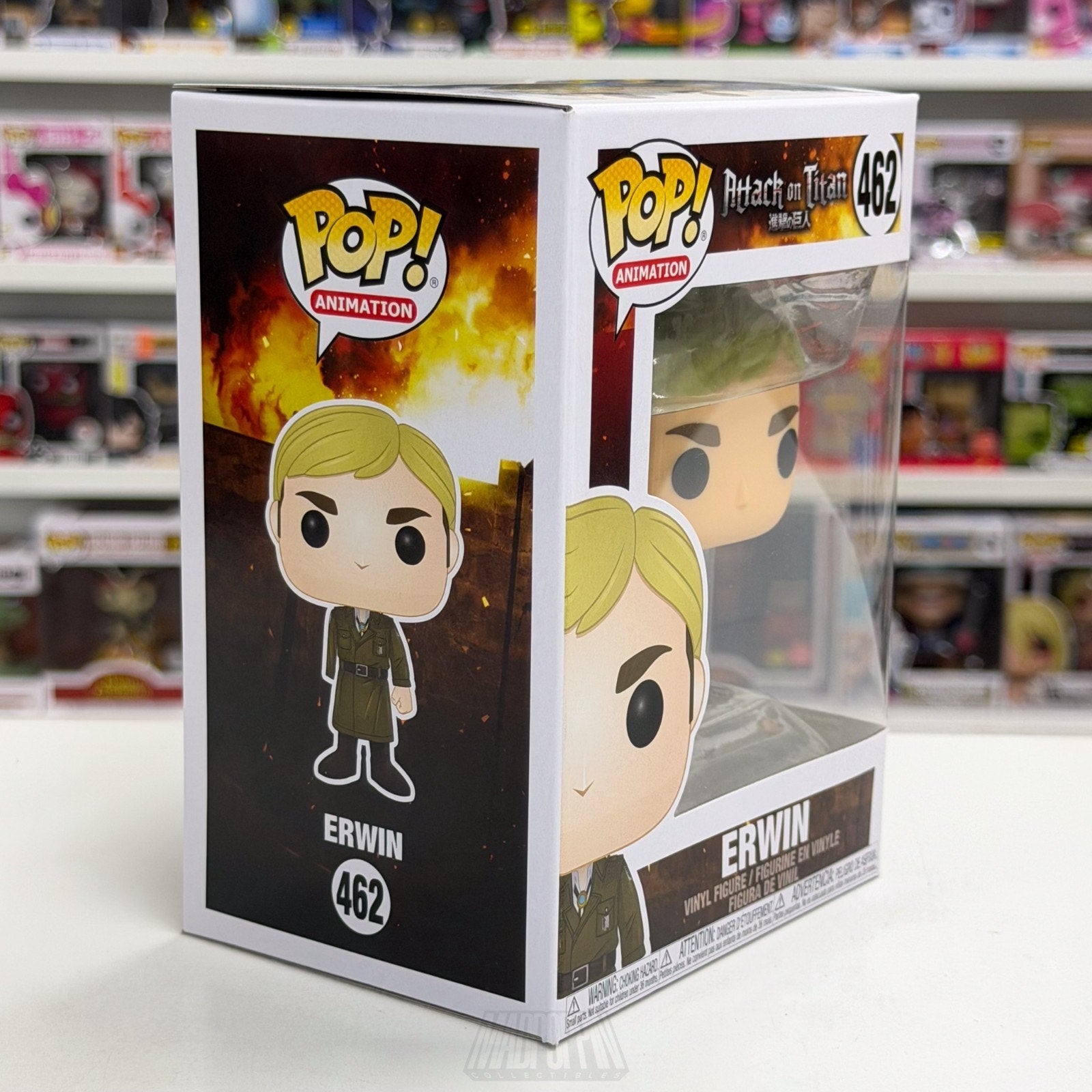 Funko Pop Anime Attack on Titan Erwin Smith 462 Japanese Manga Toy Vinyl Figure