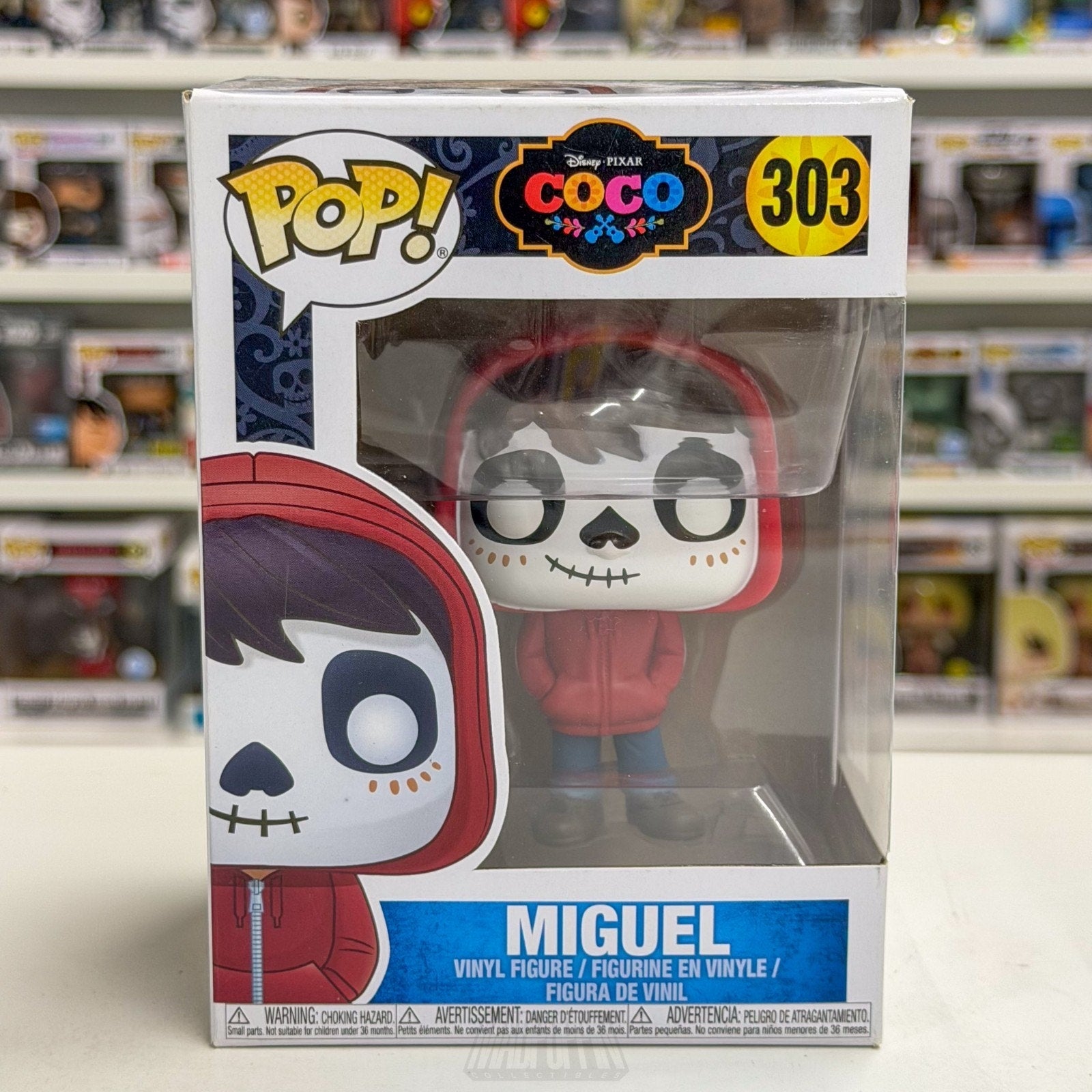 Funko Pop Disney Pixar Coco Miguel 303 Animation Día de los Muertos Vinyl Figure