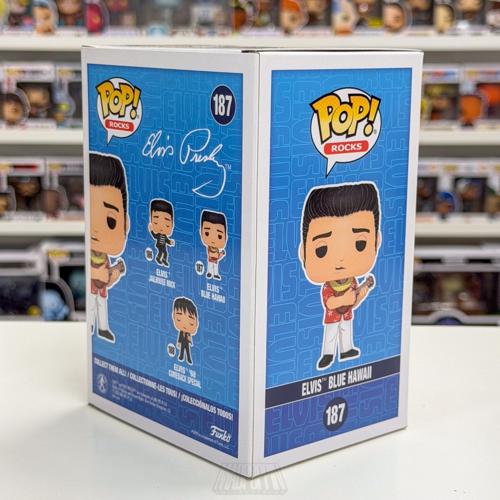 Funko Pop Elvis Presley Blue Hawaii 187 King of Rock and Roll Toy Vinyl Figure