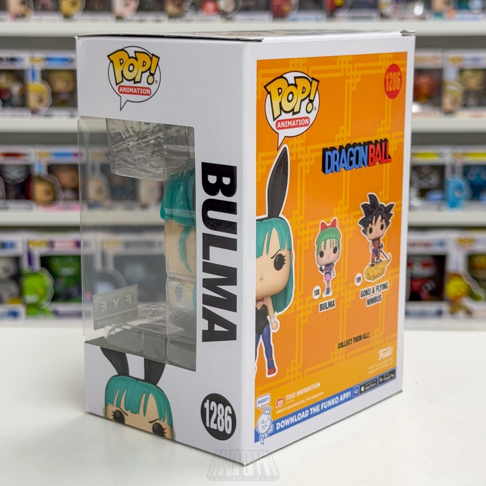 Funko Pop Anime Dragon Ball Bulma Bunny FYE 1286 Japanese Manga Toy Vinyl Figure