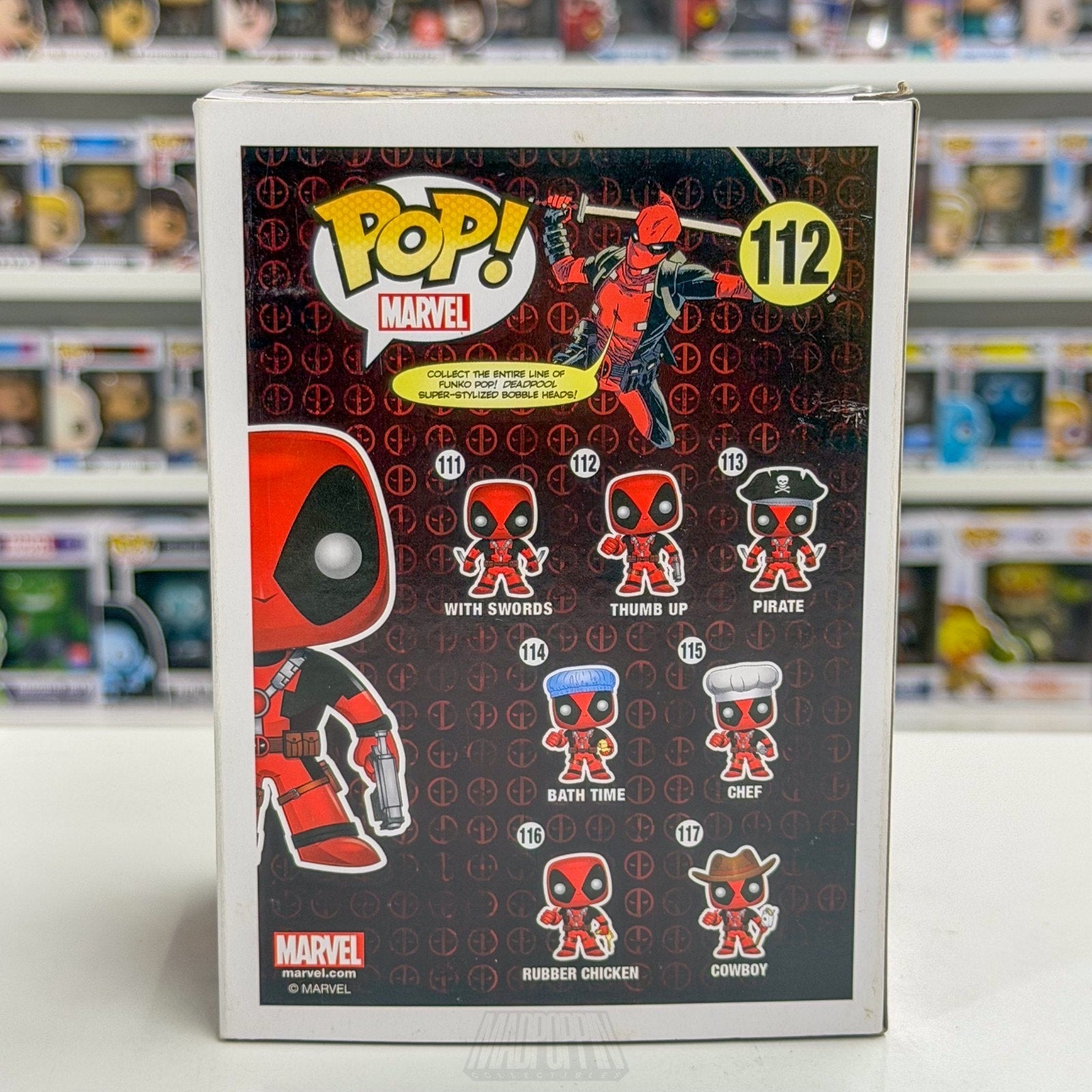 Funko Pop Marvel Deadpool Thumbs Up 112 Merc with a Mouth Assassin Vinyl Figure