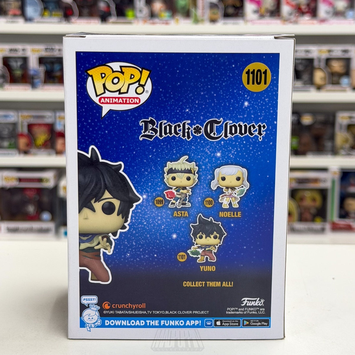 Funko Pop Anime Black Clover Yuno 1101 Orphan Japanese Manga Toy Vinyl Figure