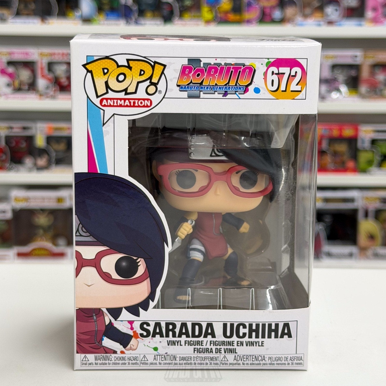 Funko Pop Anime Boruto Naruto Next Generations Sarada Uchiha 672 Vinyl Figure