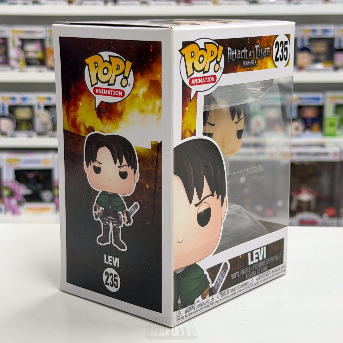 Funko Pop Anime Attack on Titan Levi Ackerman 235 Japanese Manga Vinyl Figure