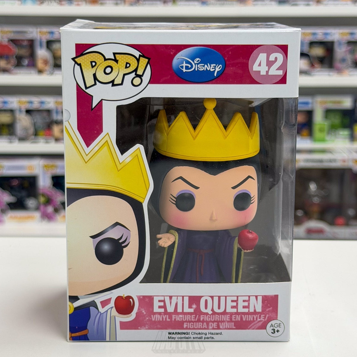 Funko Pop Disney Evil Queen w/Poison Apple 42 Snow White Villain Vinyl Figure
