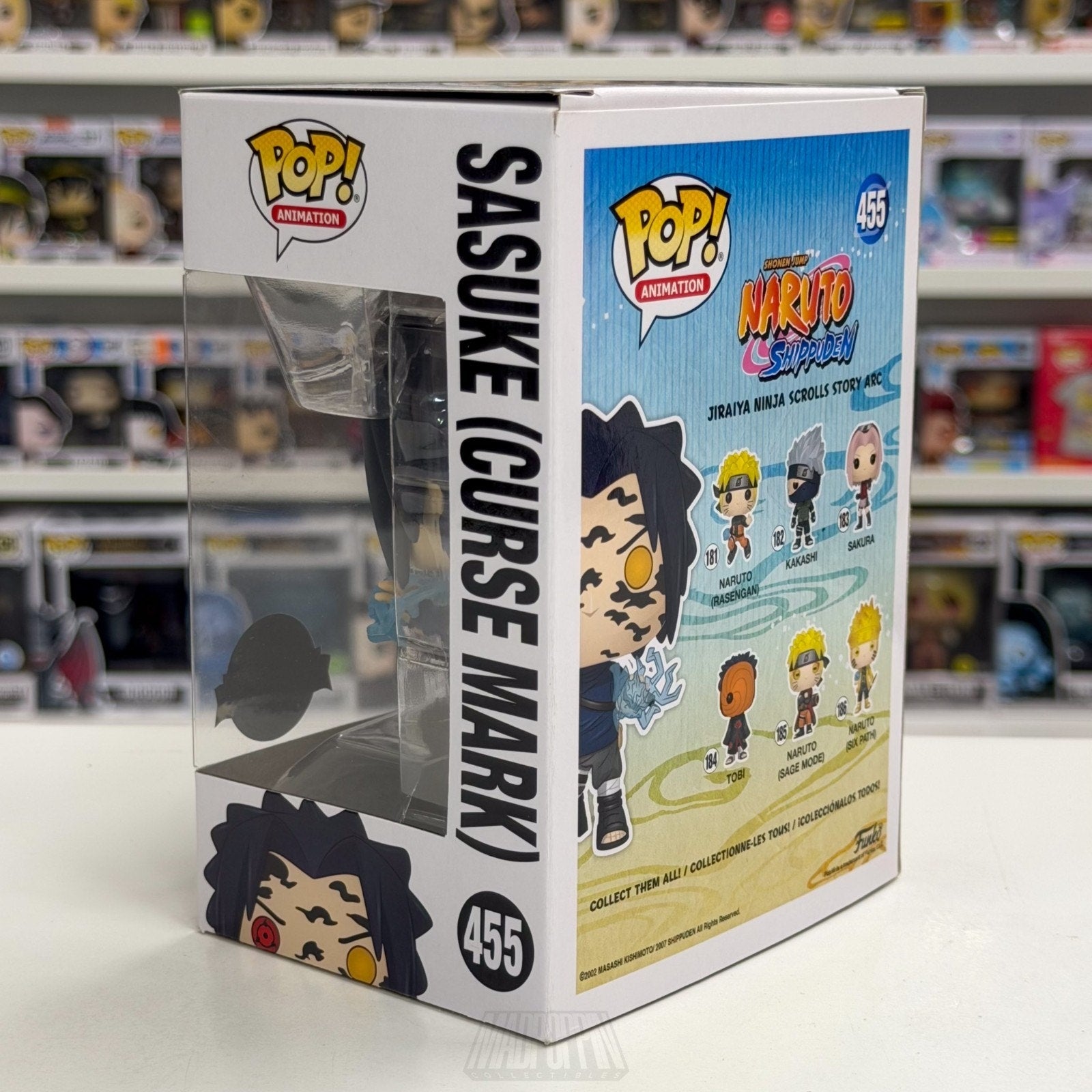 Funko Pop Anime Naruto Sasuke Curse Mark Special Edition 455 Manga Vinyl Figure