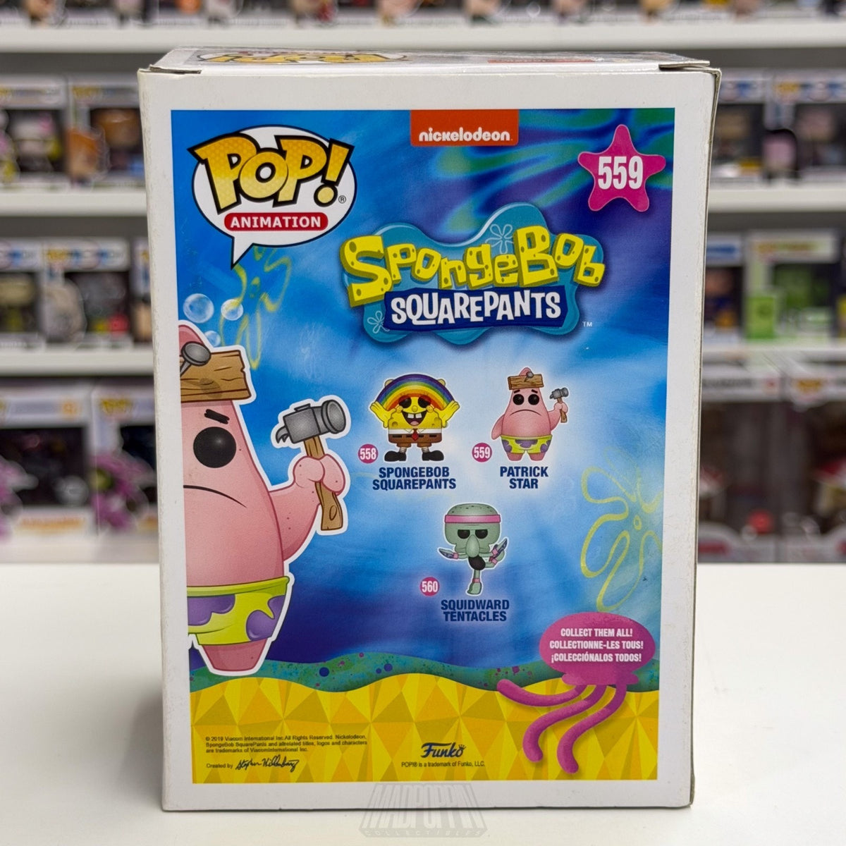 Funko Pop Animation SpongeBob SquarePants Patrick Star w/Hammer 559 Vinyl Figure