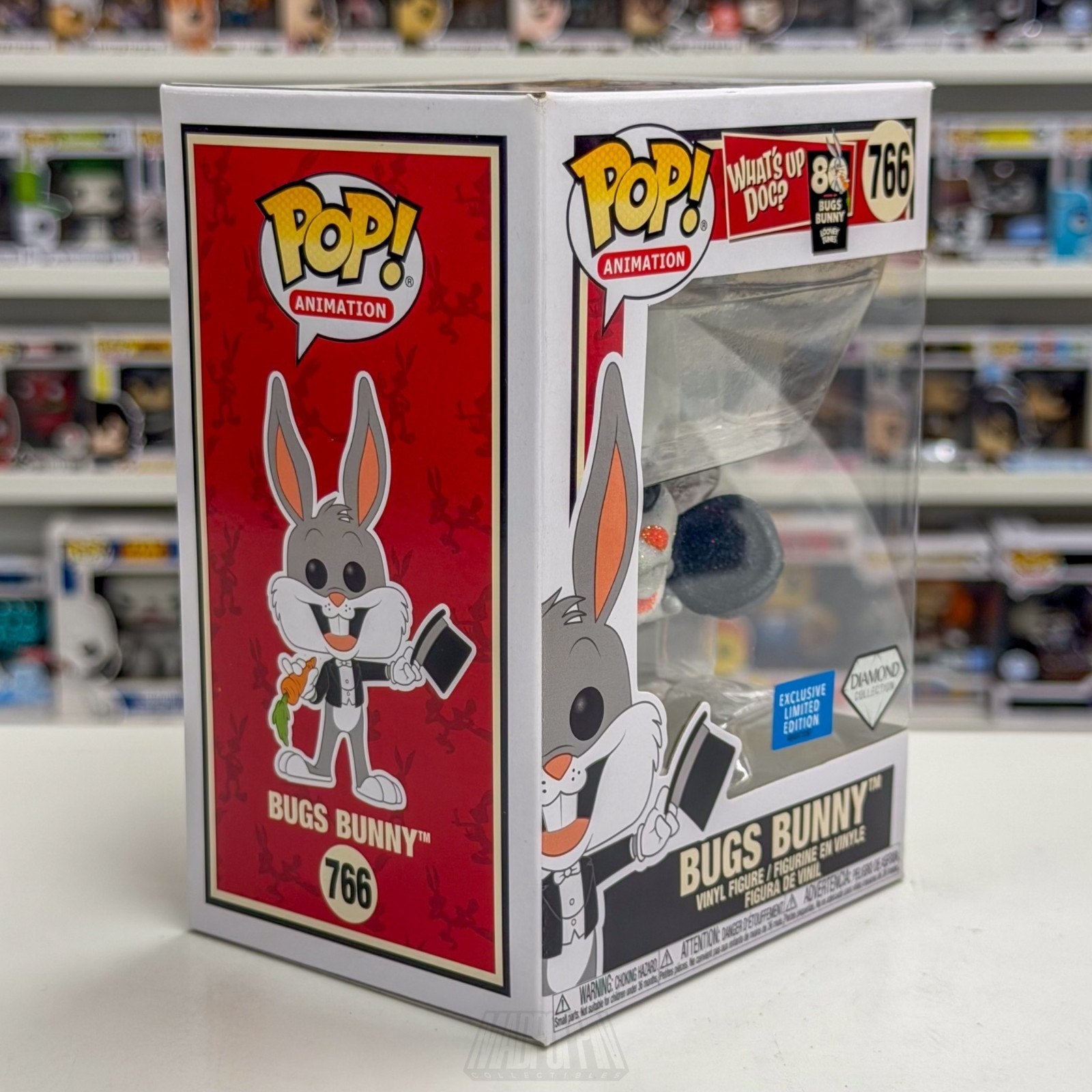 Funko Pop Animation Looney Tunes Whats Up Doc Bugs Bunny Diamond 766 Toy Figure