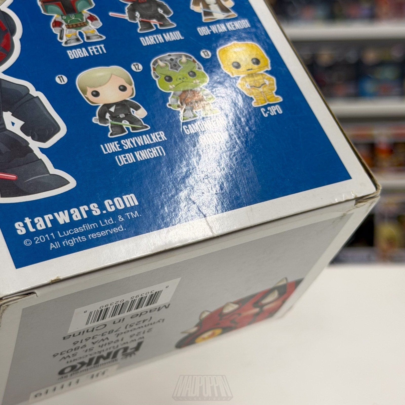 Funko Pop Star Wars Darth Maul Original Blue Box Large Font 09 Sith Vinyl Figure