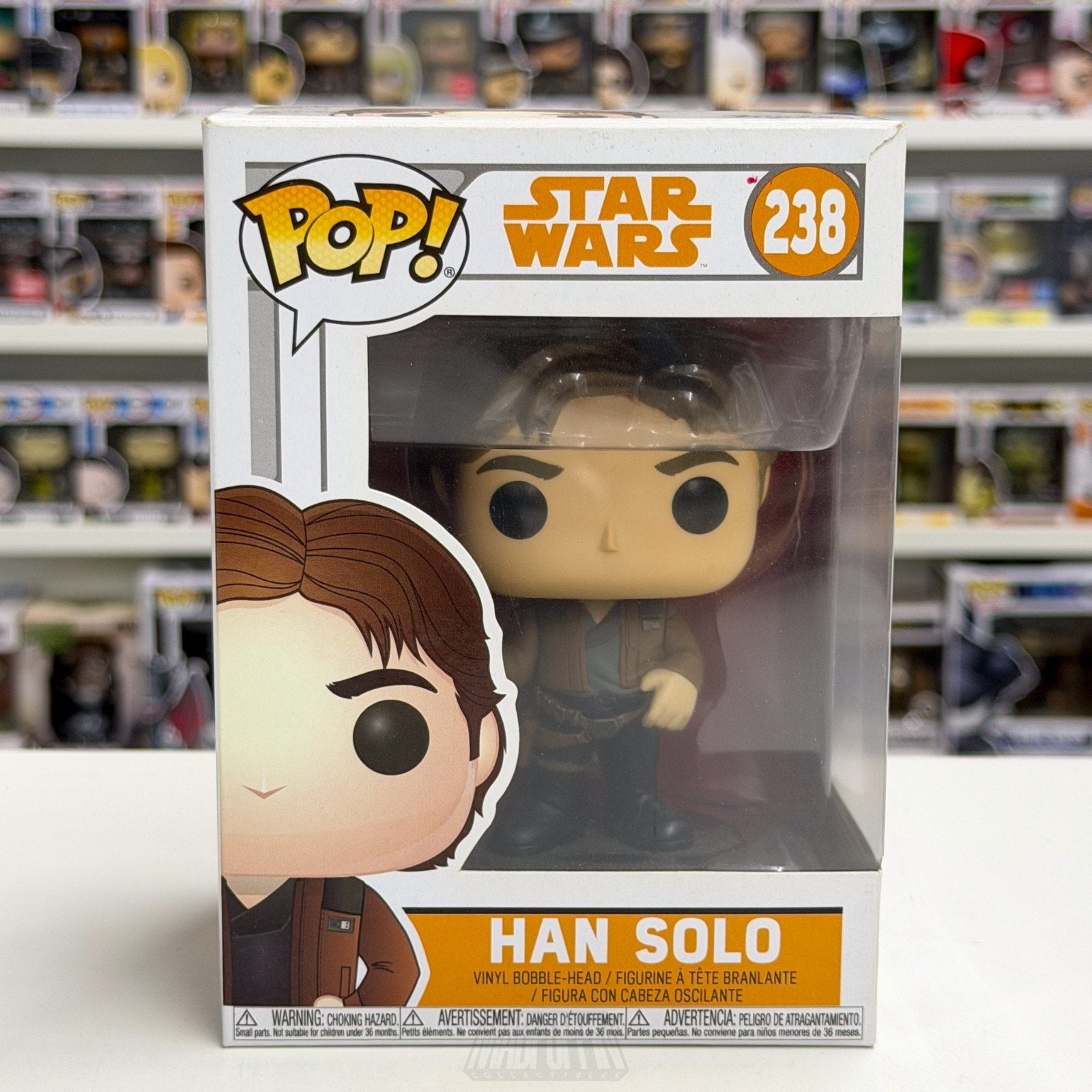 Funko Pop Star Wars Han Solo 238 Origin Story Pilot Smuggler Toy Vinyl Figure