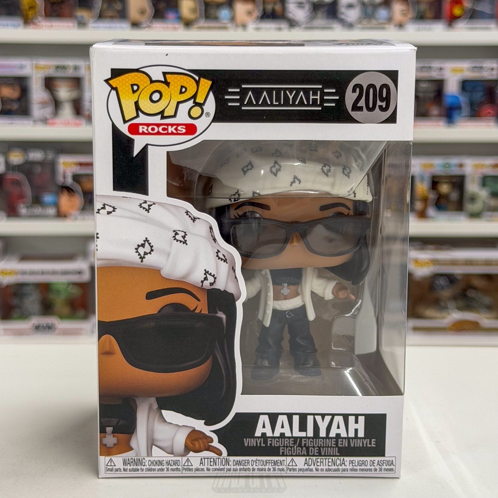 Funko Pop Rocks Aaliyah 209 Princess of R&B Singer Music MTV Toy Vinyl Figure