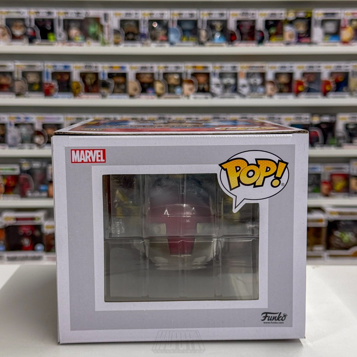 Funko Pop Marvel Iron Man w/Gantry GLow PX 905 MCU Superhero Deluxe Vinyl Figure