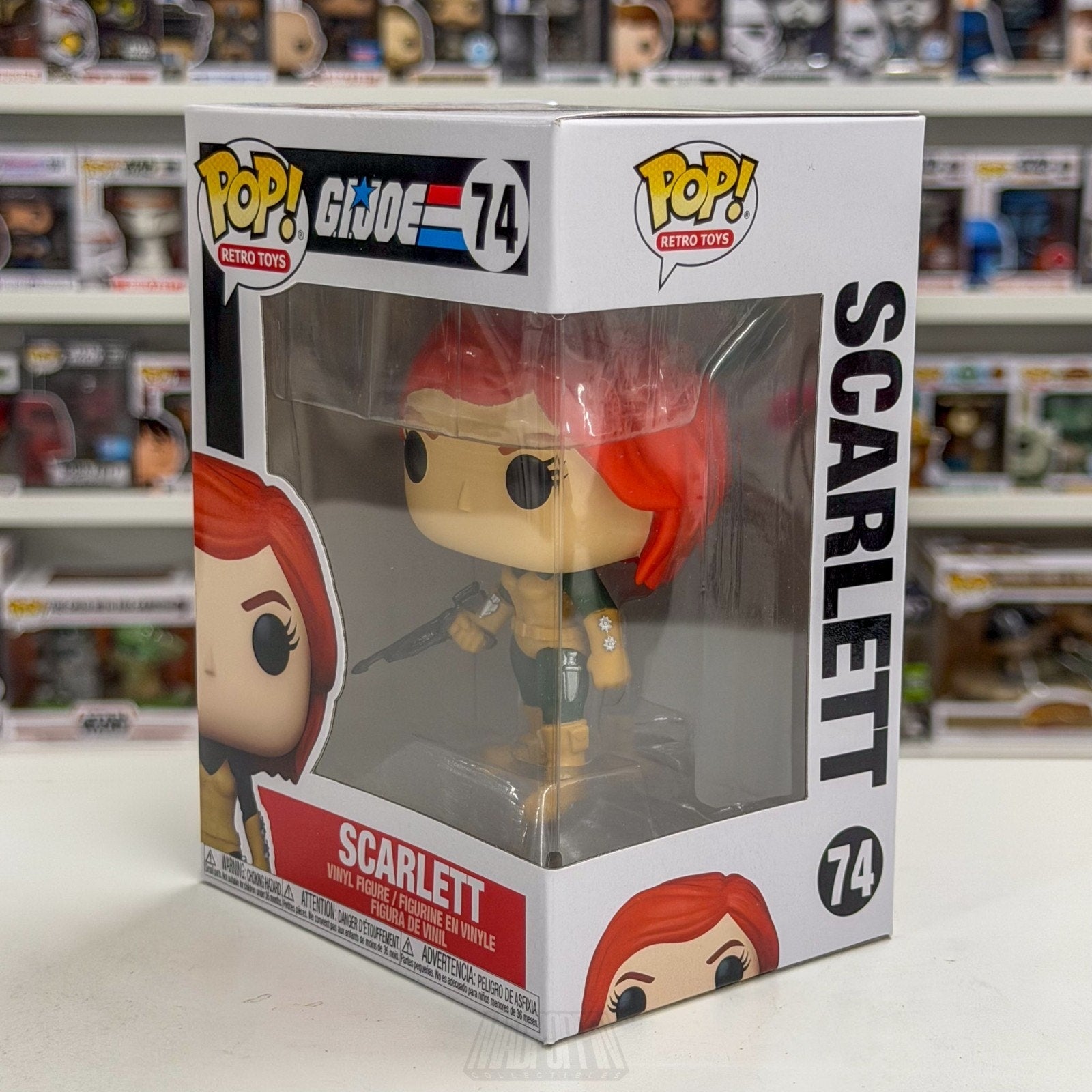 Funko Pop Retro Toys GI Joe Real American Hero Scarlett 74 Cartoon 80s Figure