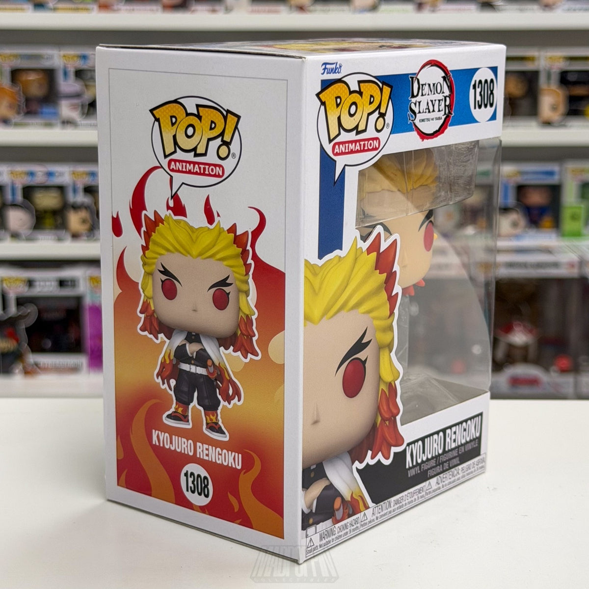 Funko Pop Anime Demon Slayer Kyojuro Rengoku 1308 Japan Manga Toy Vinyl Figure