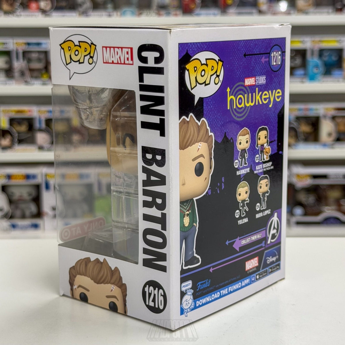 Funko Pop Marvel Hawkeye Clint Barton Christmas Sweater Target 1216 Vinyl Figure