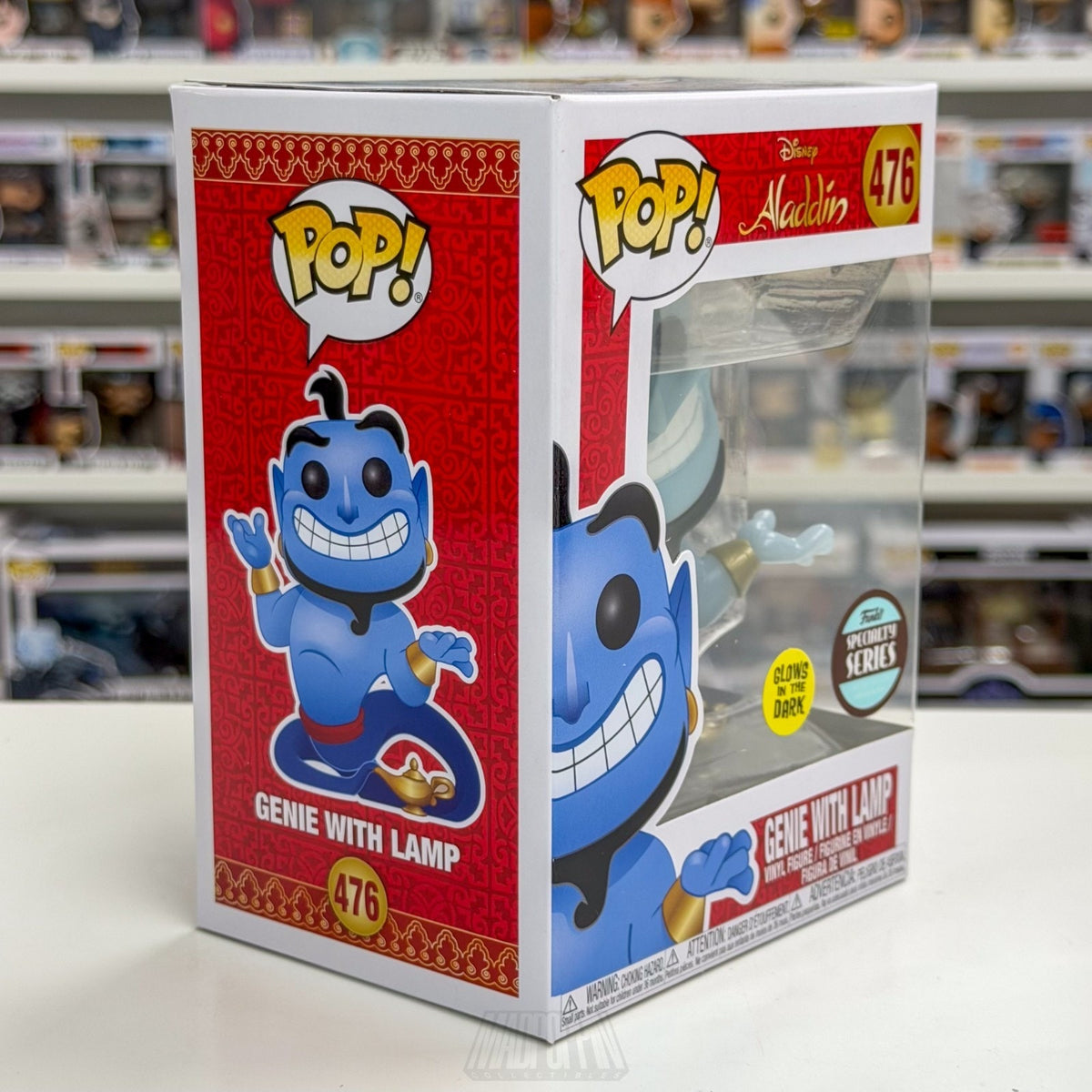 Funko Pop Disney Aladdin Genie w/Lamp Glow Specialty Series 476 Toy Vinyl Figure