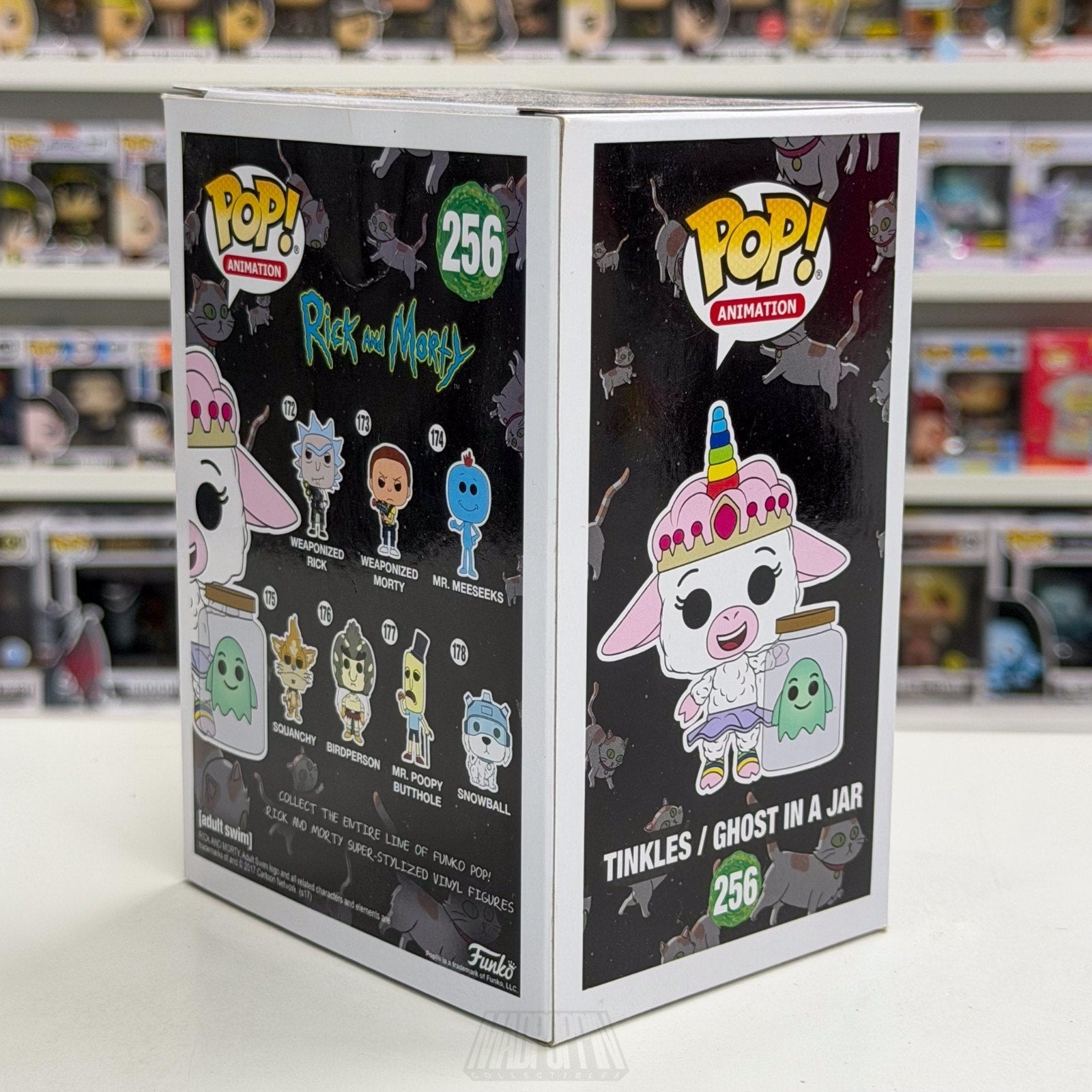 Funko Pop Animation Rick & Morty Tinkles Ghost in a Jar Glow SDCC 256 Toy Figure