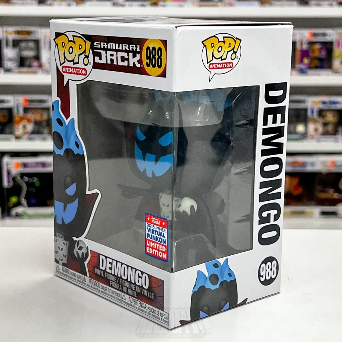 Funko Pop Animation Samurai Jack Demongo FunKon 2021 988 Soul Collector Figure