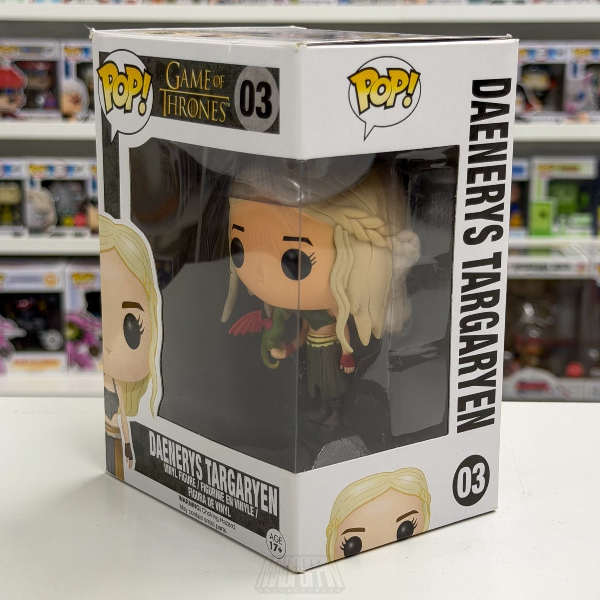 Funko Pop TV HBO Game of Thrones Daenerys Targaryen w/Dragon 03 Toy Vinyl Figure