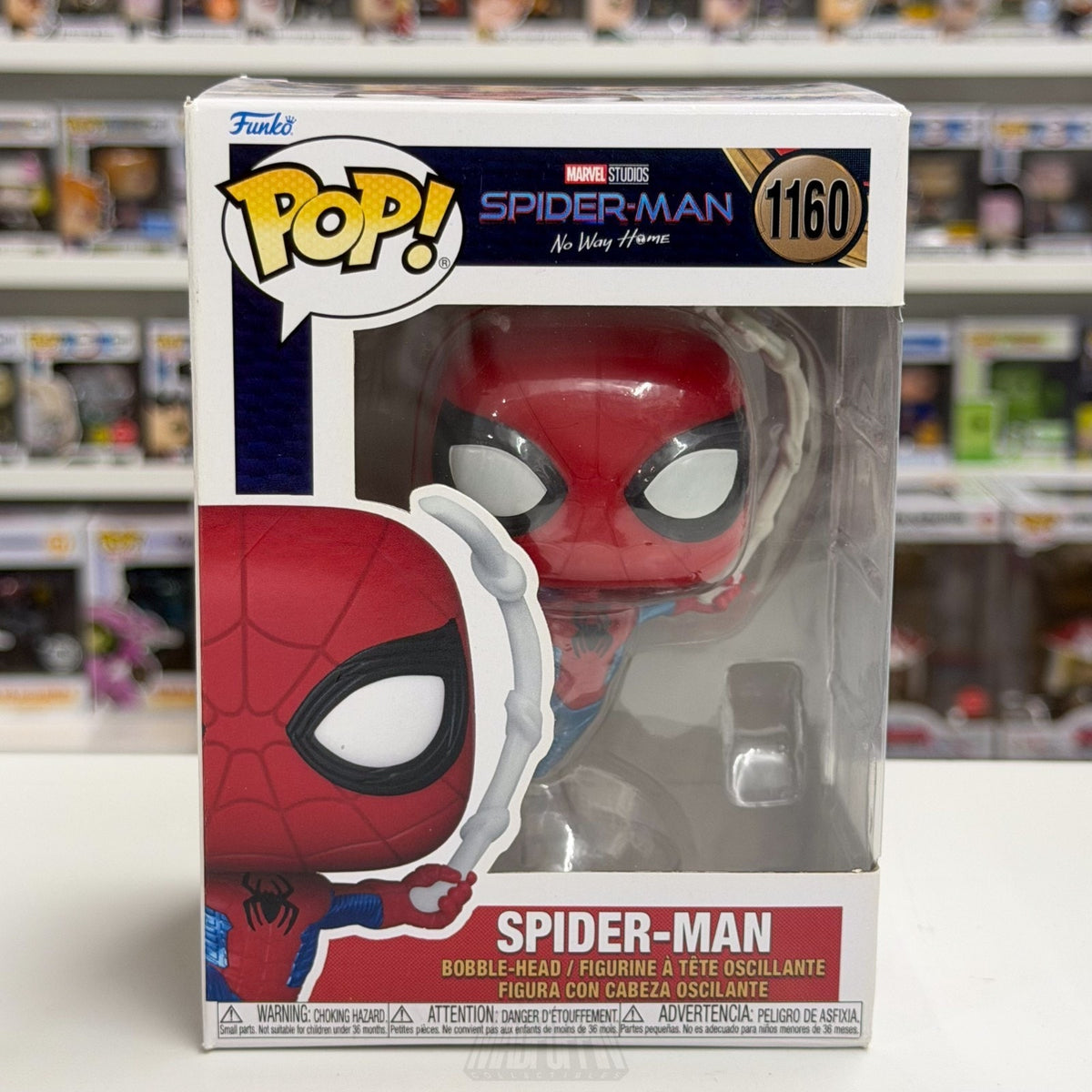 Funko Pop Marvel No Way Home Spider-Man Finale Suit Metallic 1160 Vinyl Figure